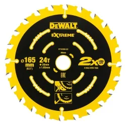 DeWALT Zāģripa EXTREME 165x20x24T