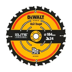 DEWALT - DT10302-QZ EXTREME 2nd Fix Circular Saw Blade 184mm 16mm Bore 24T