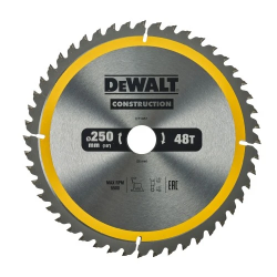 DEWALT Zāģripa 250x30mm 48T