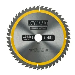 DEWALT Zāģripa 250x30mm 48T