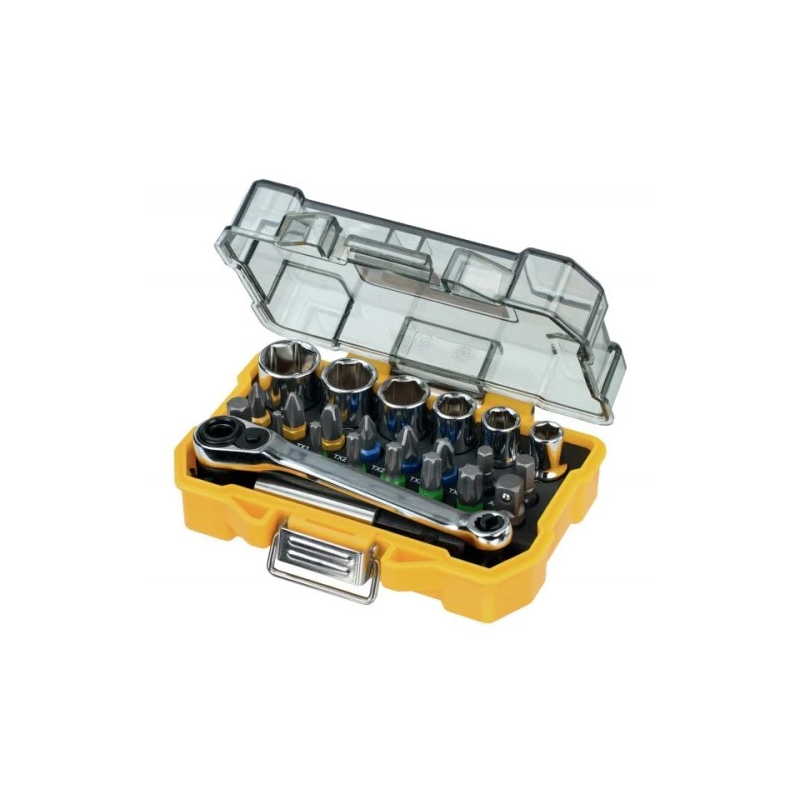DeWALT uzgaļu komplekts, komplektā muciņas. 24 daļas