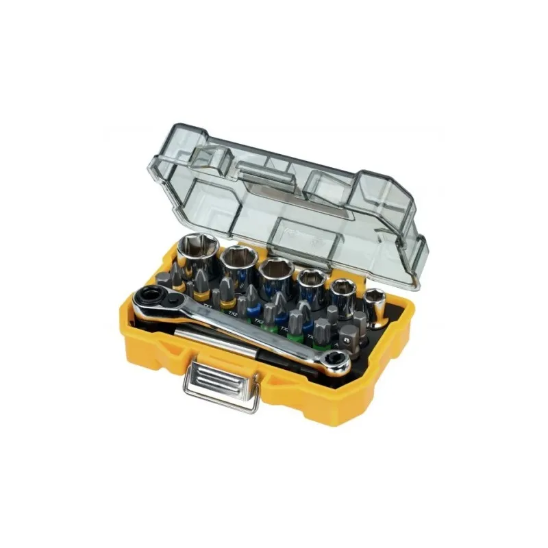 DeWALT uzgaļu komplekts, komplektā muciņas. 24 daļas