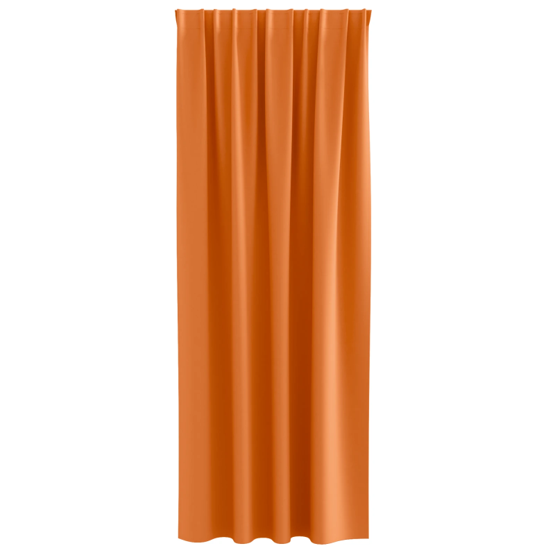 vidaXL Aizkari ar Gredzeniem, kas Aizliedz Gaismu 2 pcs Spoža oranža