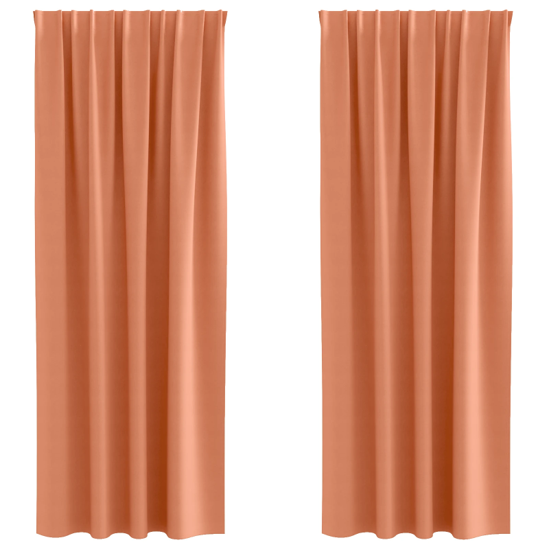 vidaXL Aizkari ar Gredzeniem, kas Aizliedz Gaismu 2 pcs Sarkanbrūns