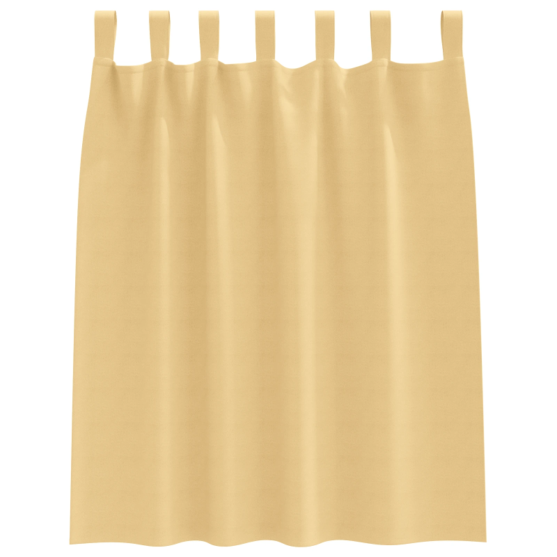 vidaXL Aizkari ar Gredzeniem, kas Aizliedz Gaismu 2 pcs Bēša