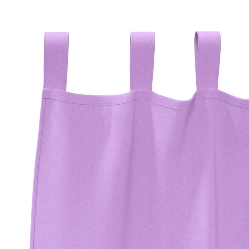 vidaXL Aizkari ar Gredzeniem, kas Aizliedz Gaismu 2 pcs Violeta