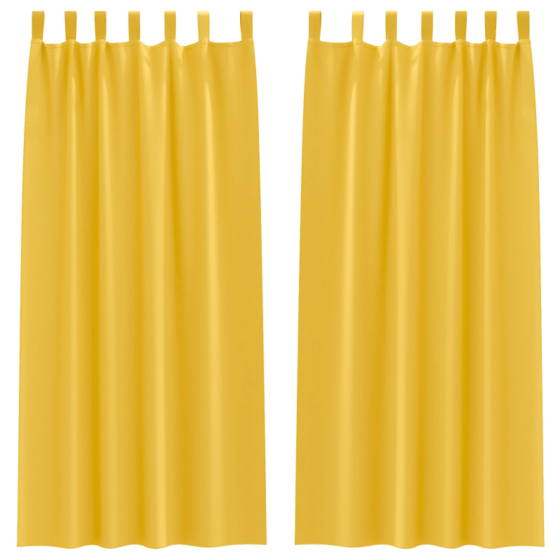 vidaXL Aizkari ar Gredzeniem, kas Aizliedz Gaismu 2 pcs