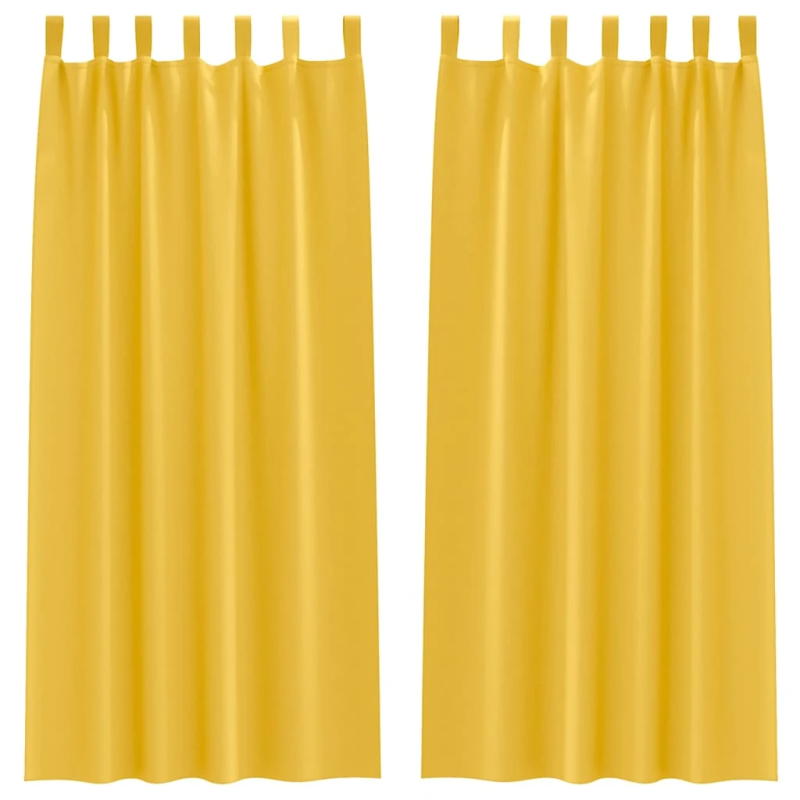 vidaXL Aizkari ar Gredzeniem, kas Aizliedz Gaismu 2 pcs