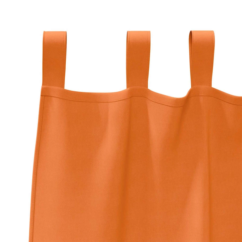 vidaXL Aizkari ar Gredzeniem, kas Aizliedz Gaismu 2 pcs Spoža oranža