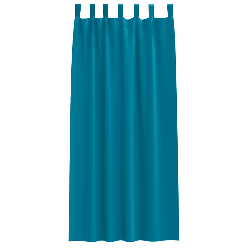 vidaXL Aizkari ar Gredzeniem, kas Aizliedz Gaismu 2 pcs Tirkīzzila