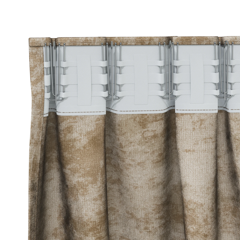 vidaXL Samta aizkari ar aizkariem 2 pcs šampanieša 260 x 140 cm Samts