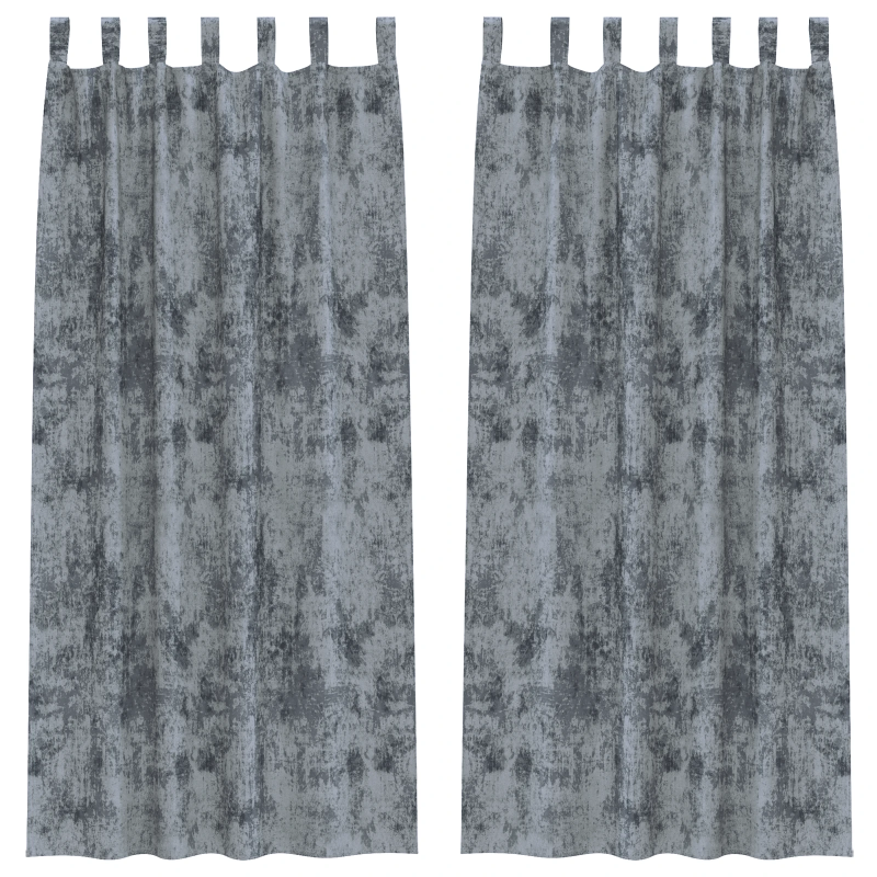 vidaXL Samta aizkari 2 pcs Sudrabaini pelēks 225 x 140 cm Samts