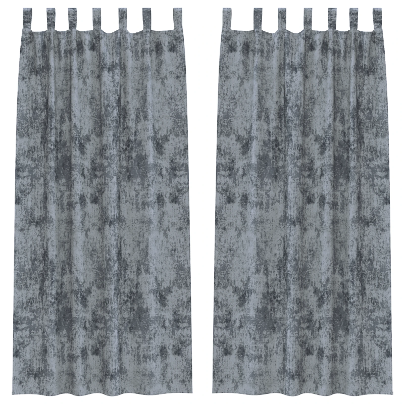 vidaXL Samta aizkari 2 pcs Sudrabaini pelēks 260 x 140 cm Samts