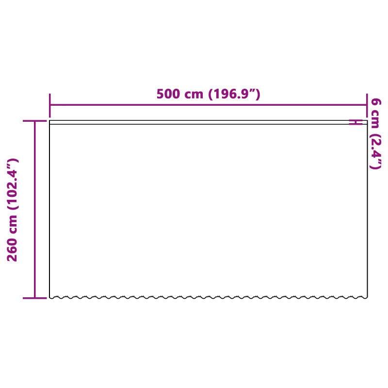 vidaXL Mežģīņu aizkars ar aizkariem Balts 260 x 500 cm Poliesters