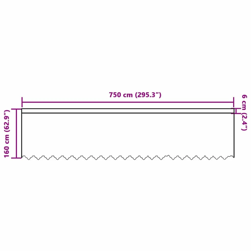 vidaXL Mežģīņu aizkars ar aizkariem Balts 160 x 750 cm Poliesters