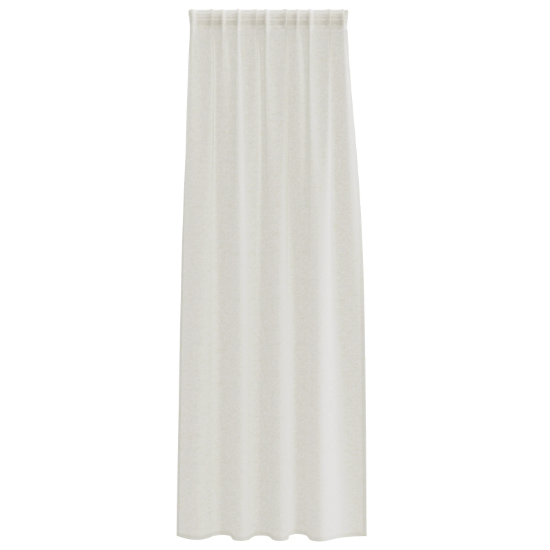 vidaXL Voile aizkaris 2 pcs Krēmkrāsa 225 x 140 cm Poliesters