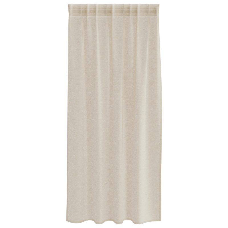 vidaXL Voile aizkaris 2 pcs Smilšu 175 x 140 cm Poliesters