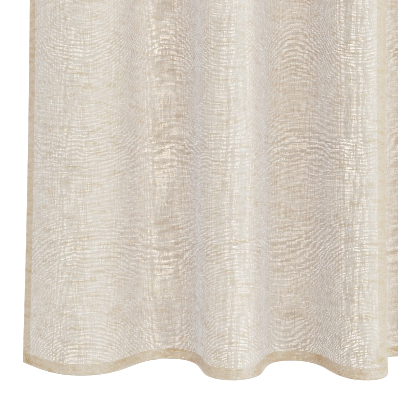 vidaXL Voile aizkaris 2 pcs Smilšu 245 x 140 cm Poliesters
