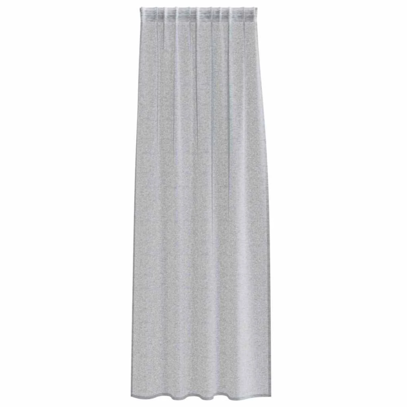 vidaXL Voile aizkaris 2 pcs Tumši pelēks 245 x 140 cm Poliesters