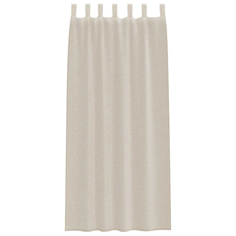 vidaXL Voile aizkaris 2 pcs Smilšu 260 x 140 cm Poliesters