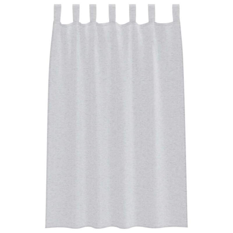 vidaXL Voile aizkaris 2 pcs Gaiši pelēks 175 x 140 cm Poliesters