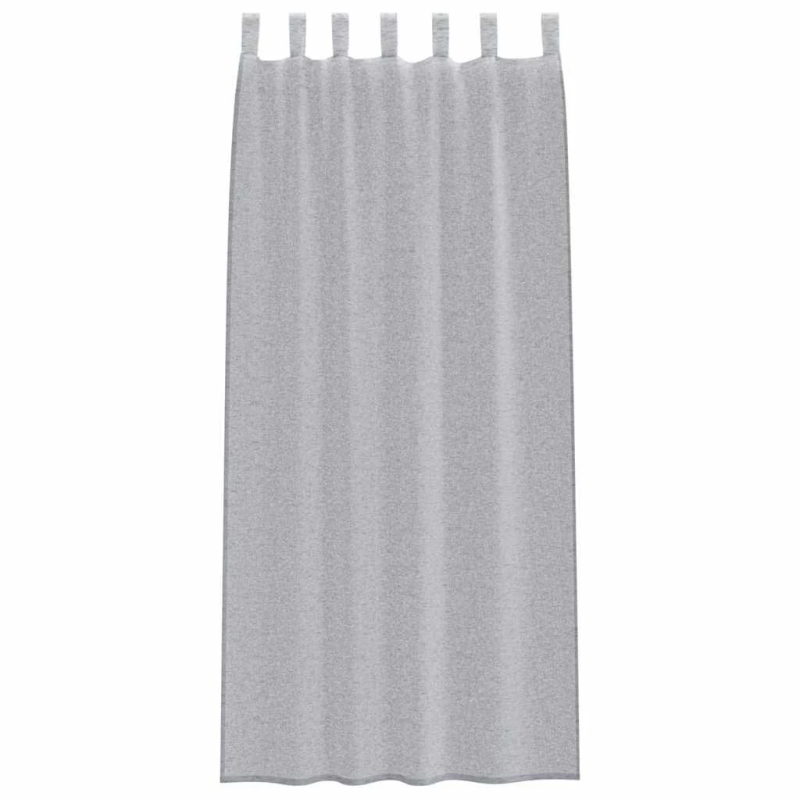 vidaXL Voile aizkaris 2 pcs Tumši pelēks 225 x 140 cm Poliesters