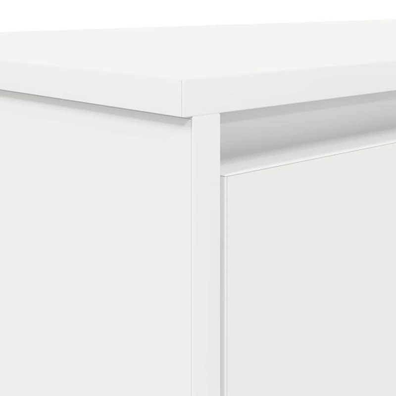 vidaXL rakstāmgalds, balts, 120x42x76 cm, skaidu plāksne