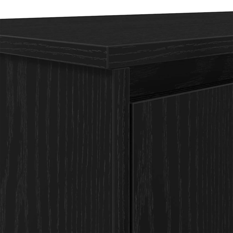 vidaXL rakstāmgalds melns ozols 120x42x76 cm inženierijas koks