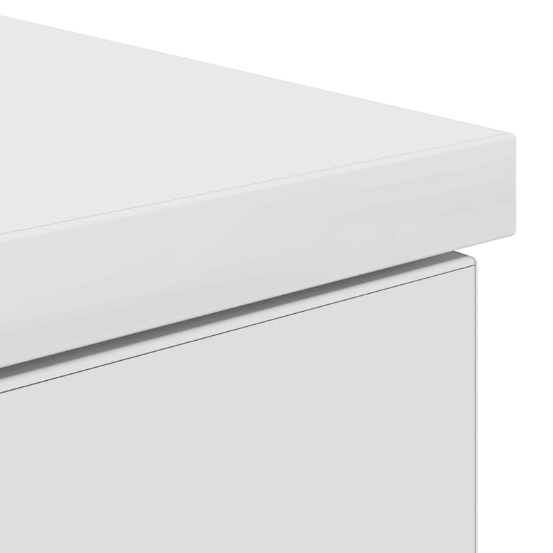 vidaXL rakstāmgalds, balts, 86x49x76 cm, skaidu plāksne