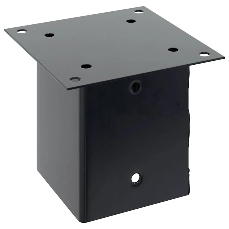 vidaXL Statu pamatnes Kvadrātveida 4 gab Antracīts 121x121 mm