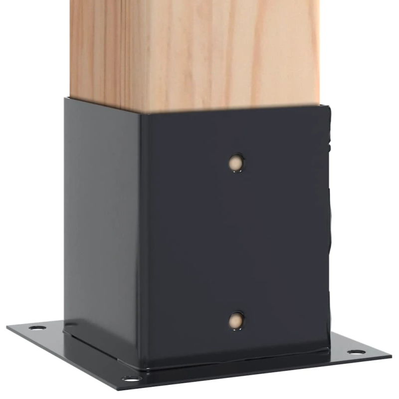 vidaXL Statu pamatnes Kvadrātveida 12 gab Antracīts 121x121 mm