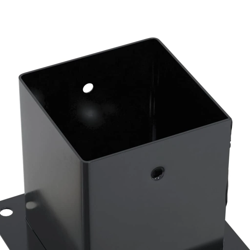 vidaXL Statu pamatnes Kvadrātveida 12 gab Antracīts 121x121 mm