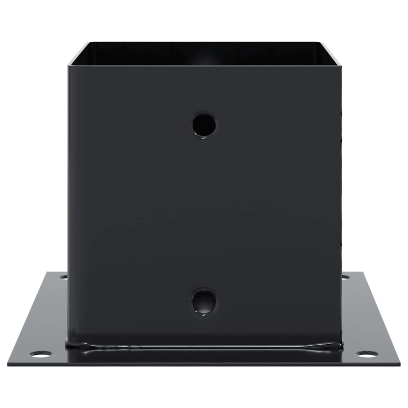 vidaXL Statu pamatnes Kvadrātveida 12 gab Antracīts 141x141 mm