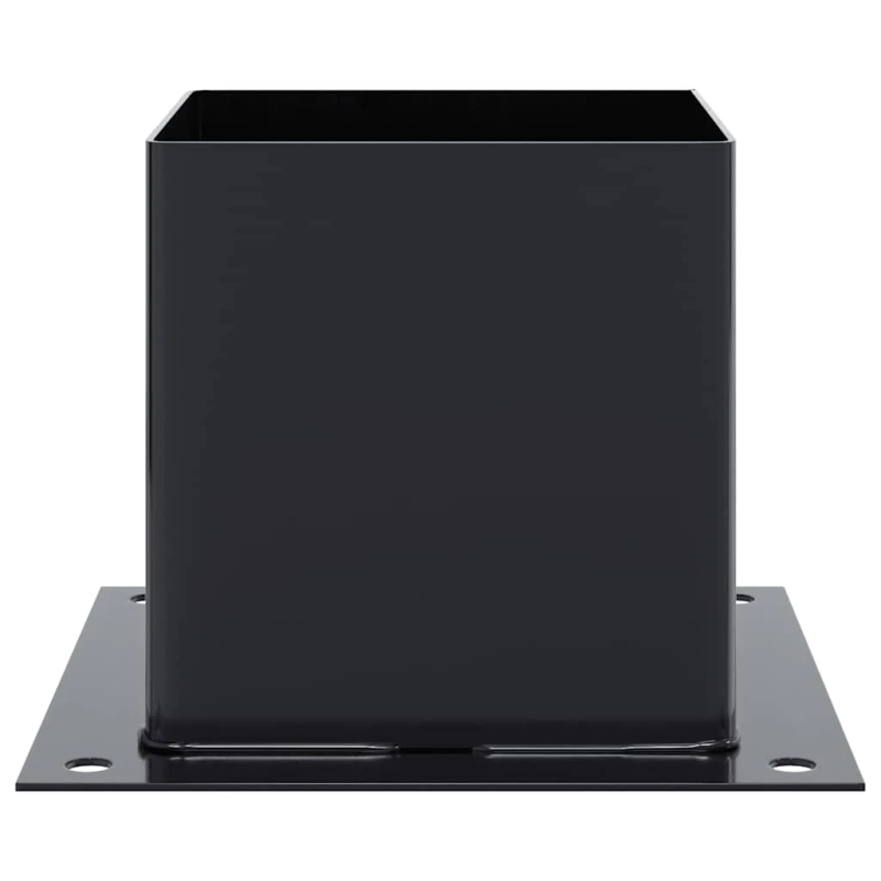 vidaXL Statu pamatnes Kvadrātveida 12 gab Antracīts 141x141 mm