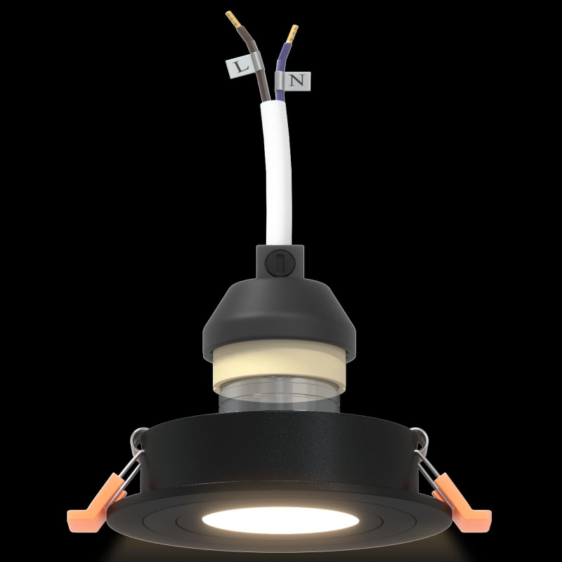 vidaXL Prožektors 24 pcs Melna 9 x 9 x 2 cm Alumīnijs