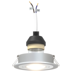 vidaXL Prožektors 6 pcs Sudraba 9 x 9 x 2 cm Alumīnijs