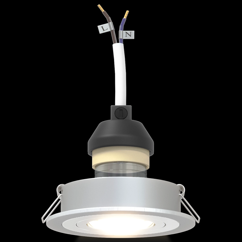 vidaXL Prožektors 6 pcs Sudraba 9 x 9 x 2 cm Alumīnijs