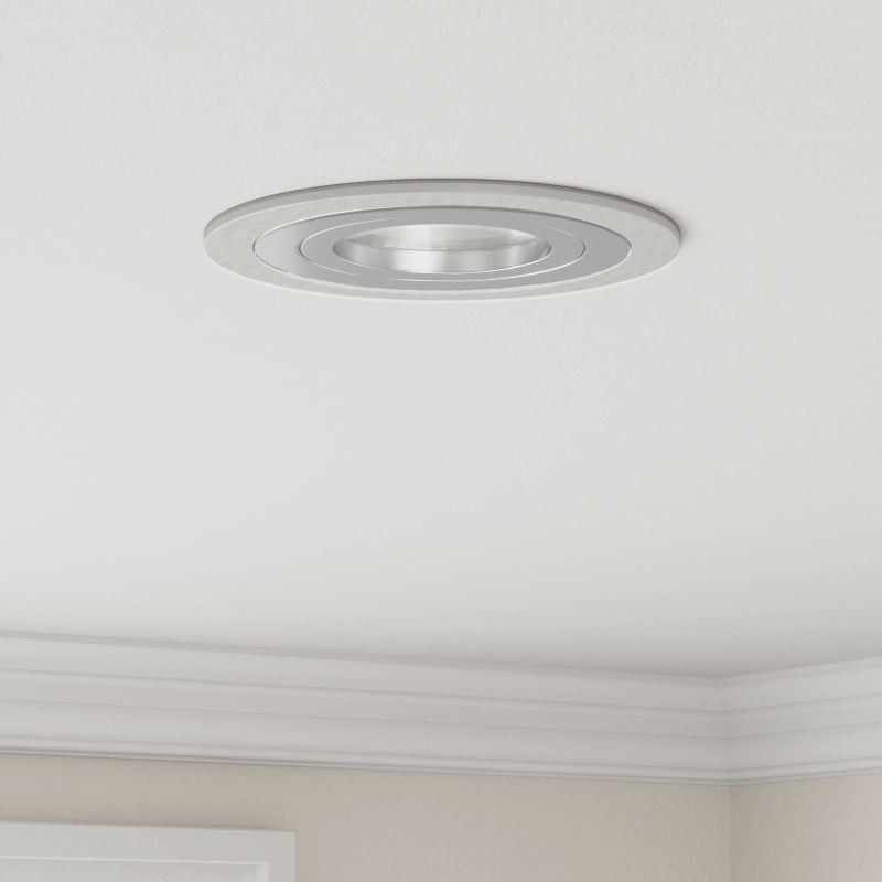 vidaXL Prožektors 6 pcs Sudraba 9 x 9 x 2 cm Alumīnijs