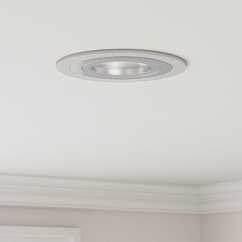 vidaXL Prožektors Sudraba 9 x 9 x 2 cm Alumīnijs