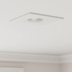 vidaXL Prožektors 12 pcs Balts 9 x 9 x 2 cm Alumīnijs