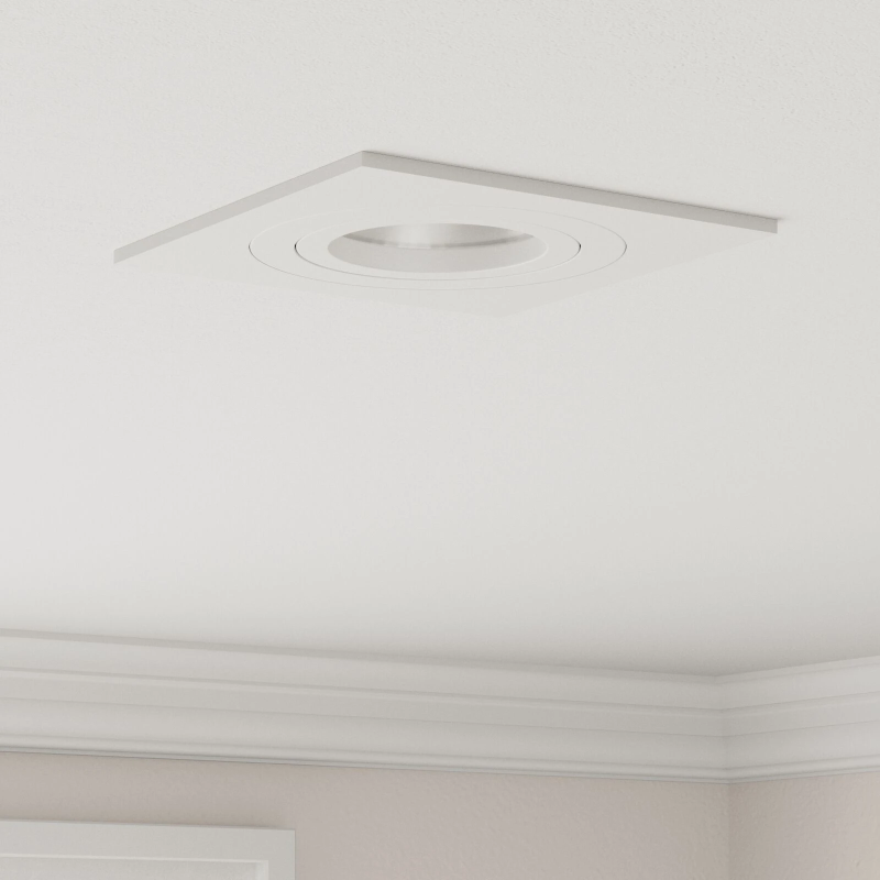 vidaXL Prožektors 12 pcs Balts 9 x 9 x 2 cm Alumīnijs