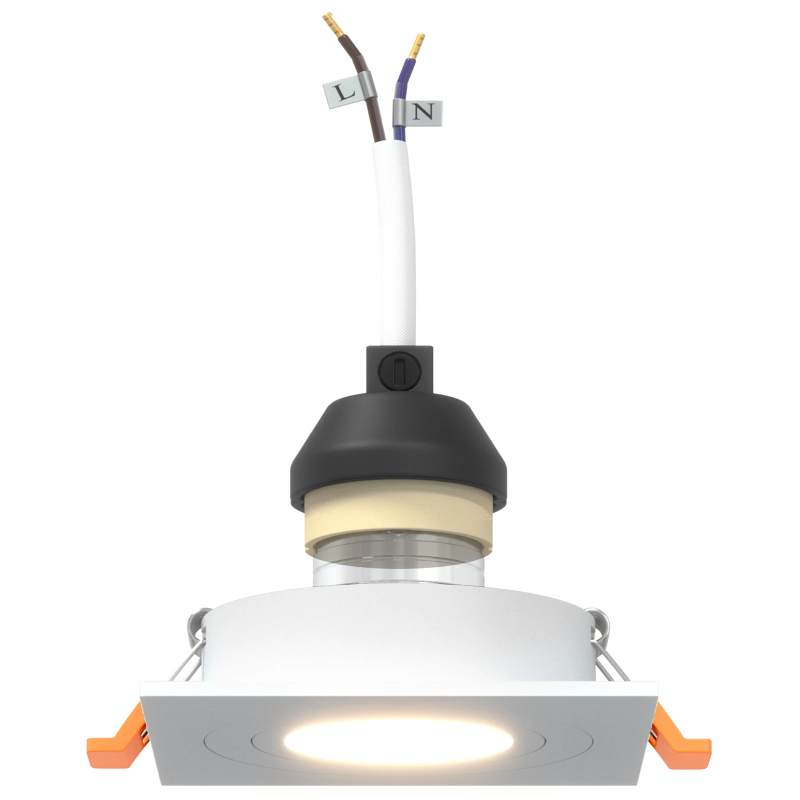 vidaXL Prožektors 24 pcs Balts 9 x 9 x 2 cm Alumīnijs