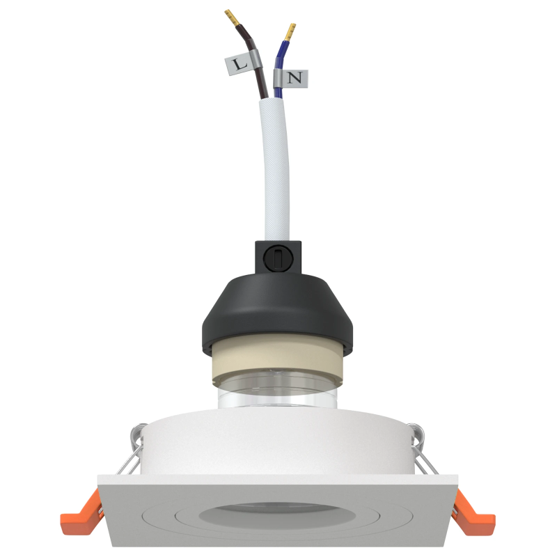 vidaXL Prožektors 24 pcs Balts 9 x 9 x 2 cm Alumīnijs