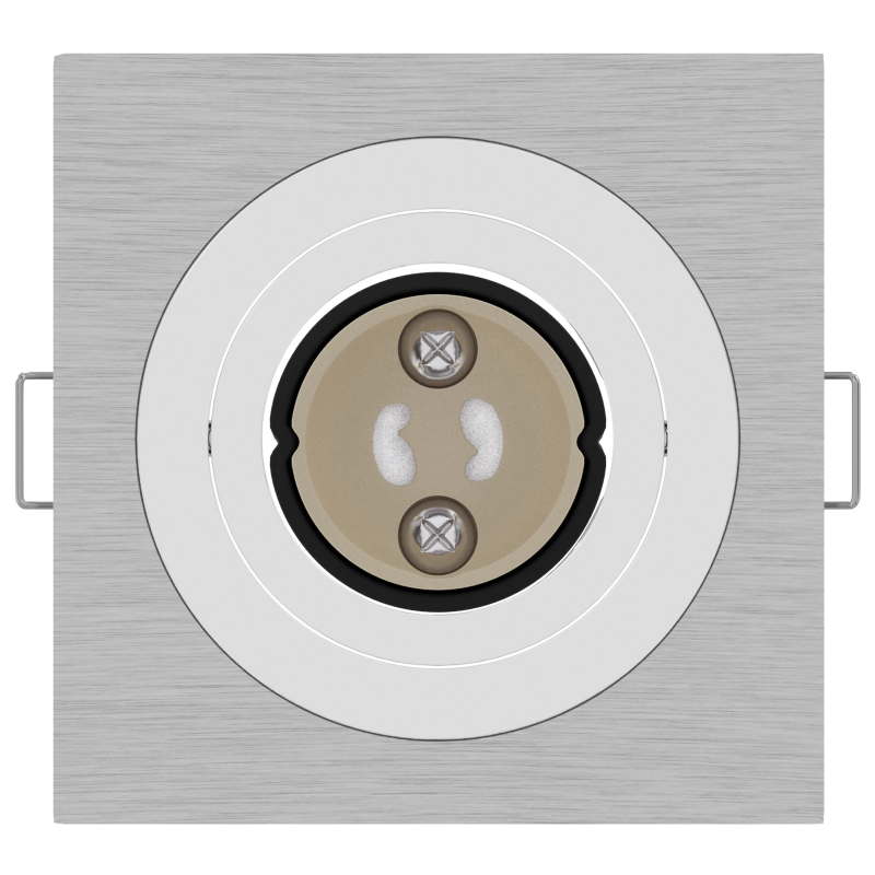 vidaXL Prožektors 6 pcs Sudraba 9 x 9 x 2 cm Alumīnijs