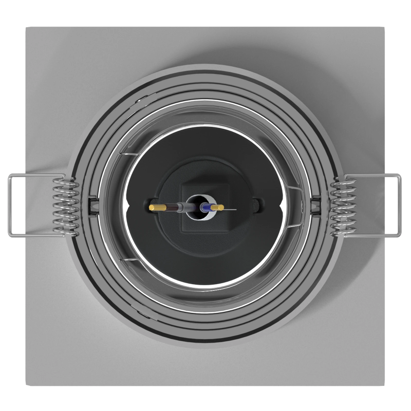 vidaXL Prožektors 6 pcs Sudraba 9 x 9 x 2 cm Alumīnijs