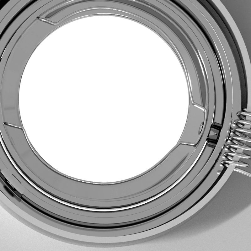 vidaXL Prožektors 6 pcs Sudraba 9 x 9 x 2 cm Alumīnijs