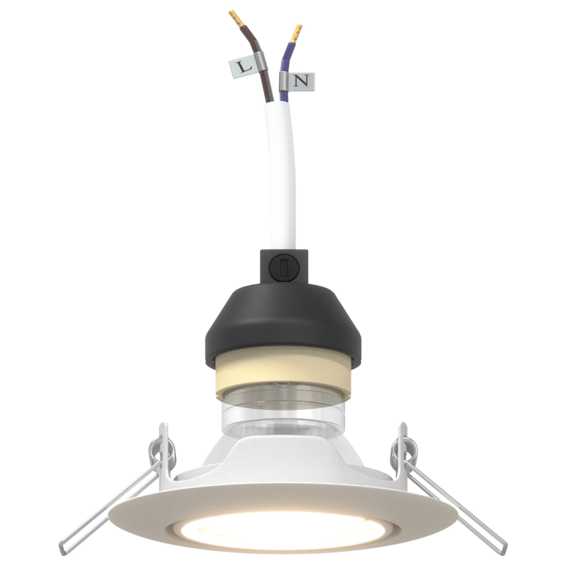 vidaXL Prožektors 12 pcs Balts 9 x 9 x 2.5 cm Metāla