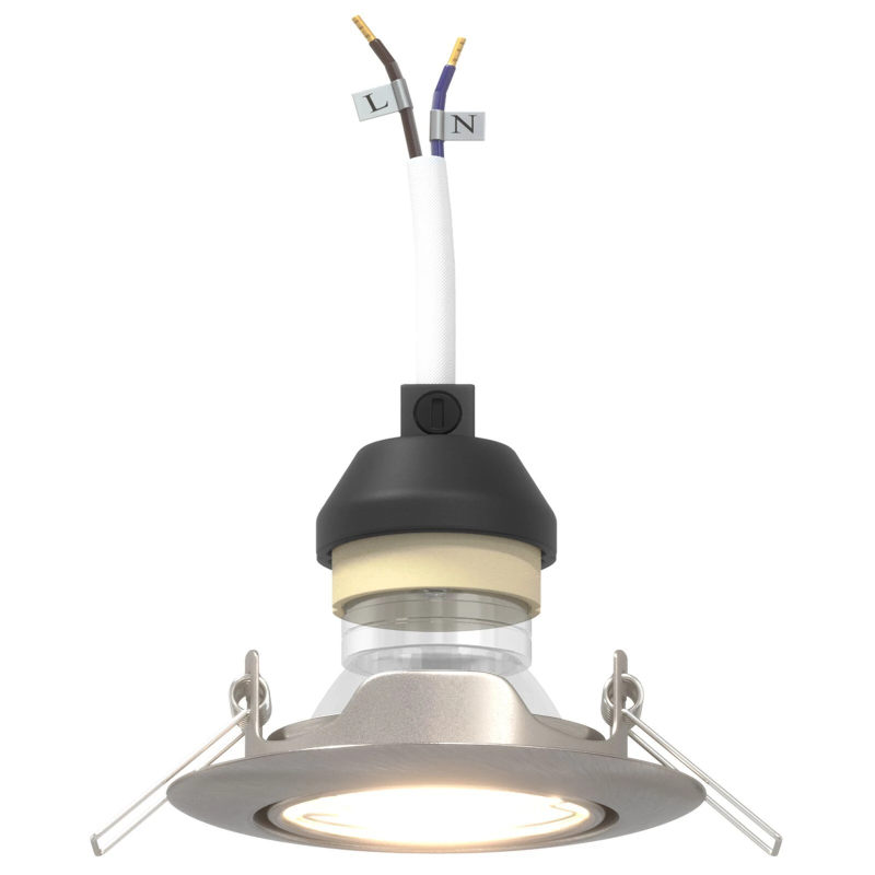 vidaXL Prožektors 24 pcs Sudraba 9 x 9 x 2.5 cm Metāla