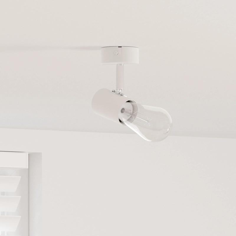 vidaXL Griestu prožektors Balts 6,5 x 6 x 11,5 cm Metāla