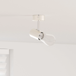 vidaXL Griestu prožektors Niķelis 6,5 x 6 x 11,5 cm Metāla